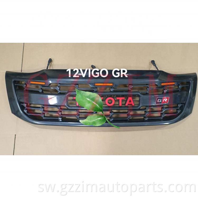 ABS Plastic Front Grille LED Middle Grille Used For Hilux Vigo 2012